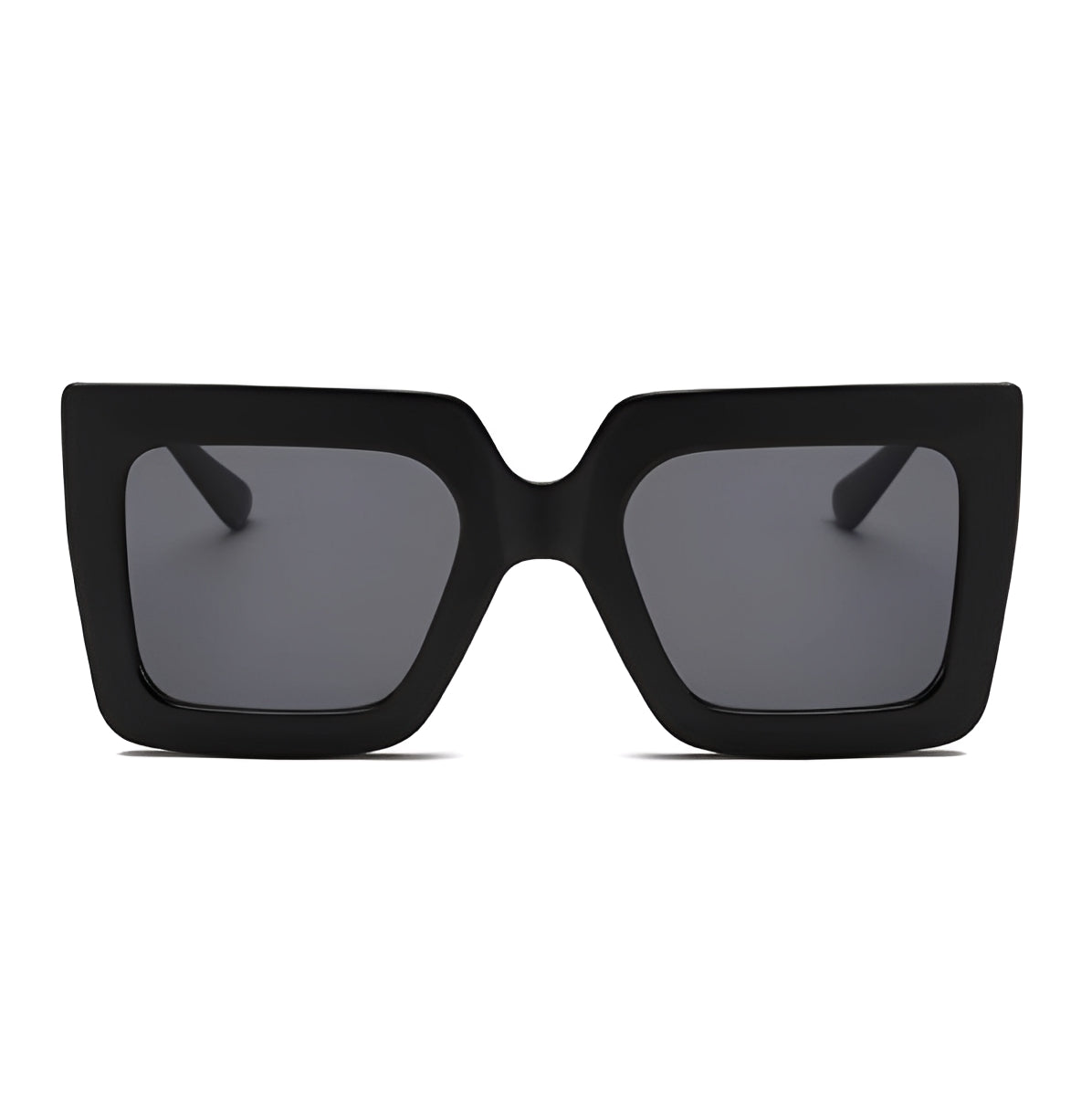 Black Square Cateye Sunglasses for Women Celeb Oversized Retro Vintage Gold Detail Big |Chunky Frame