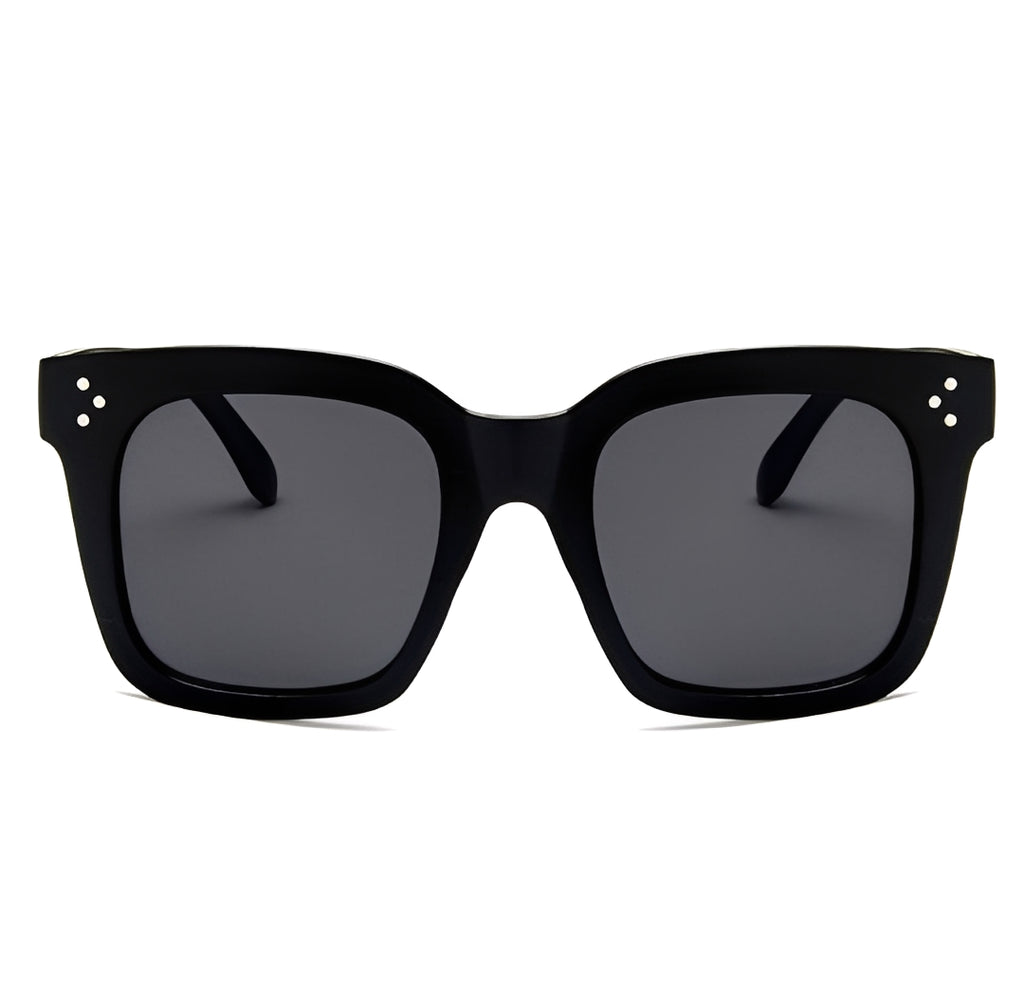 Big Black Square Brand Sunglasses for Women Celeb Oversized Retro Vintage Designer Style Eyewear