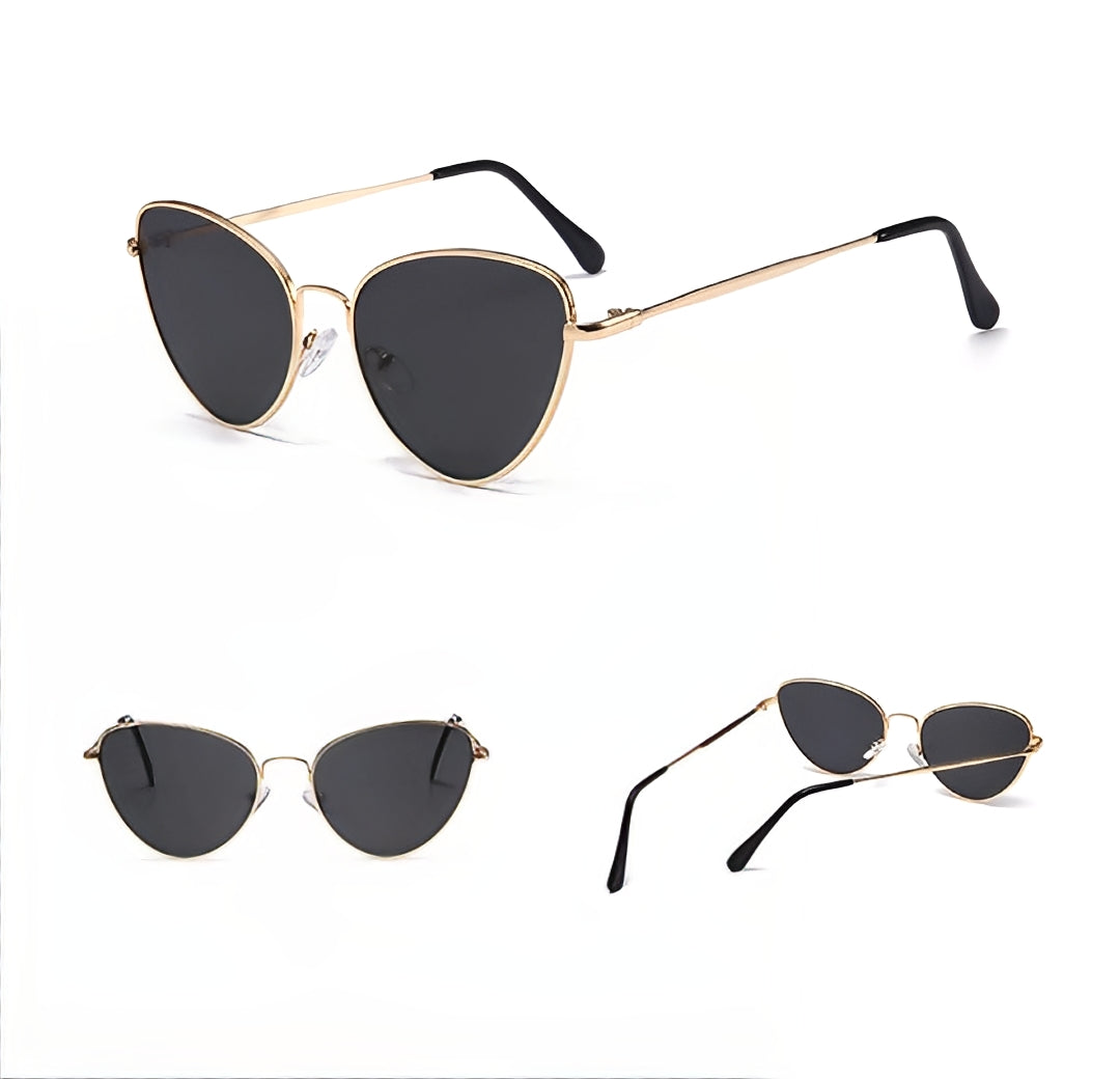 Cateye Sunglasses for Women Ladies 1950s Retro Vintage Slim Cat Eye Trending Fashion Glasses