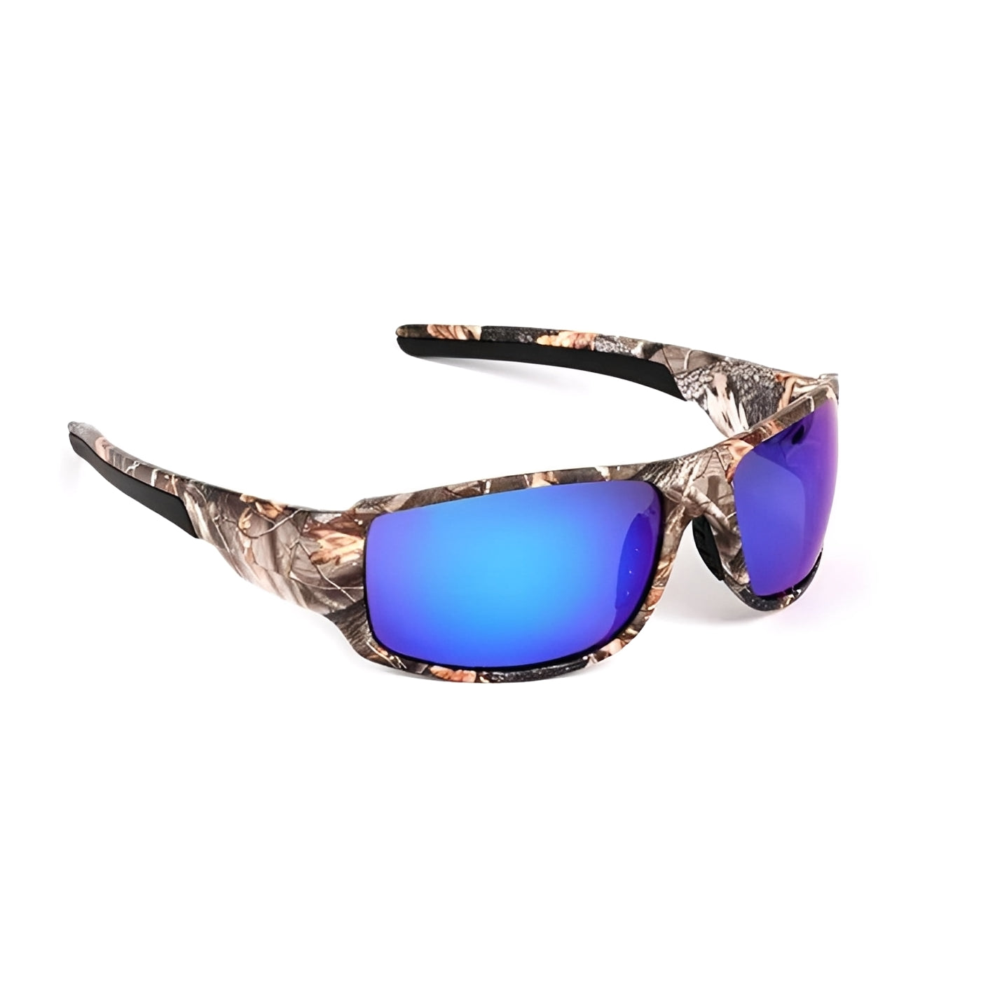 Blue Mirror Carp Fishing Glasses Camo Angling Goggles/Unisex Camouflage Outdoor Sports Eye-wear