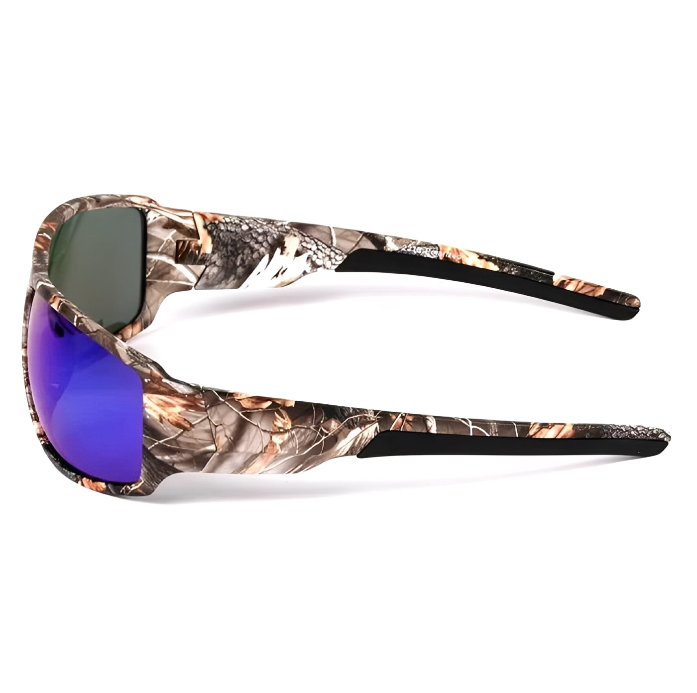 Blue Mirror Carp Fishing Glasses Camo Angling Goggles/Unisex Camouflage Outdoor Sports Eye-wear