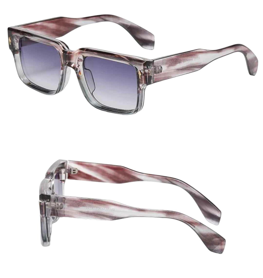 Mens Womens Oversized Rapper Sunglasses Iconic Street Hip Hop Celeb Shades Glasses Opaque Perspex Frame Lightly Tinted Fashion Glasses