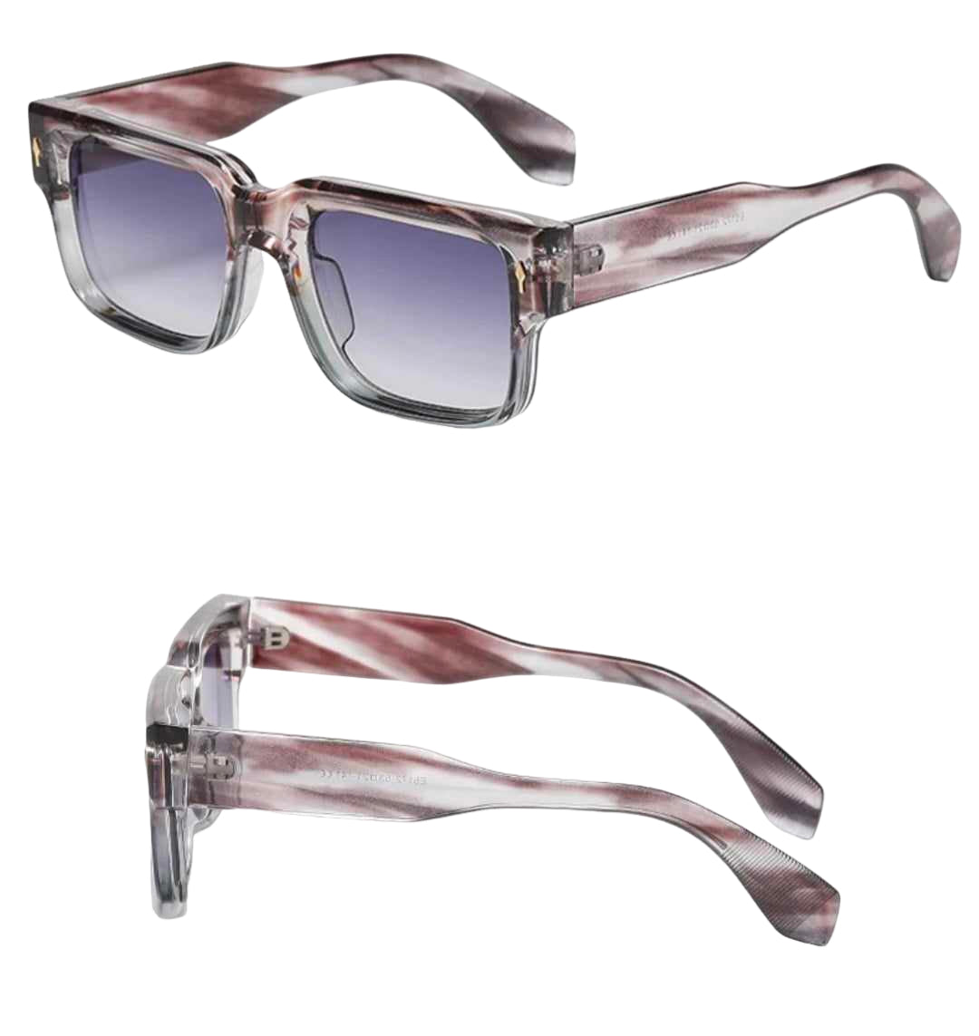 Mens Womens Oversized Rapper Sunglasses Iconic Street Hip Hop Celeb Shades Glasses Opaque Perspex Frame Lightly Tinted Fashion Glasses
