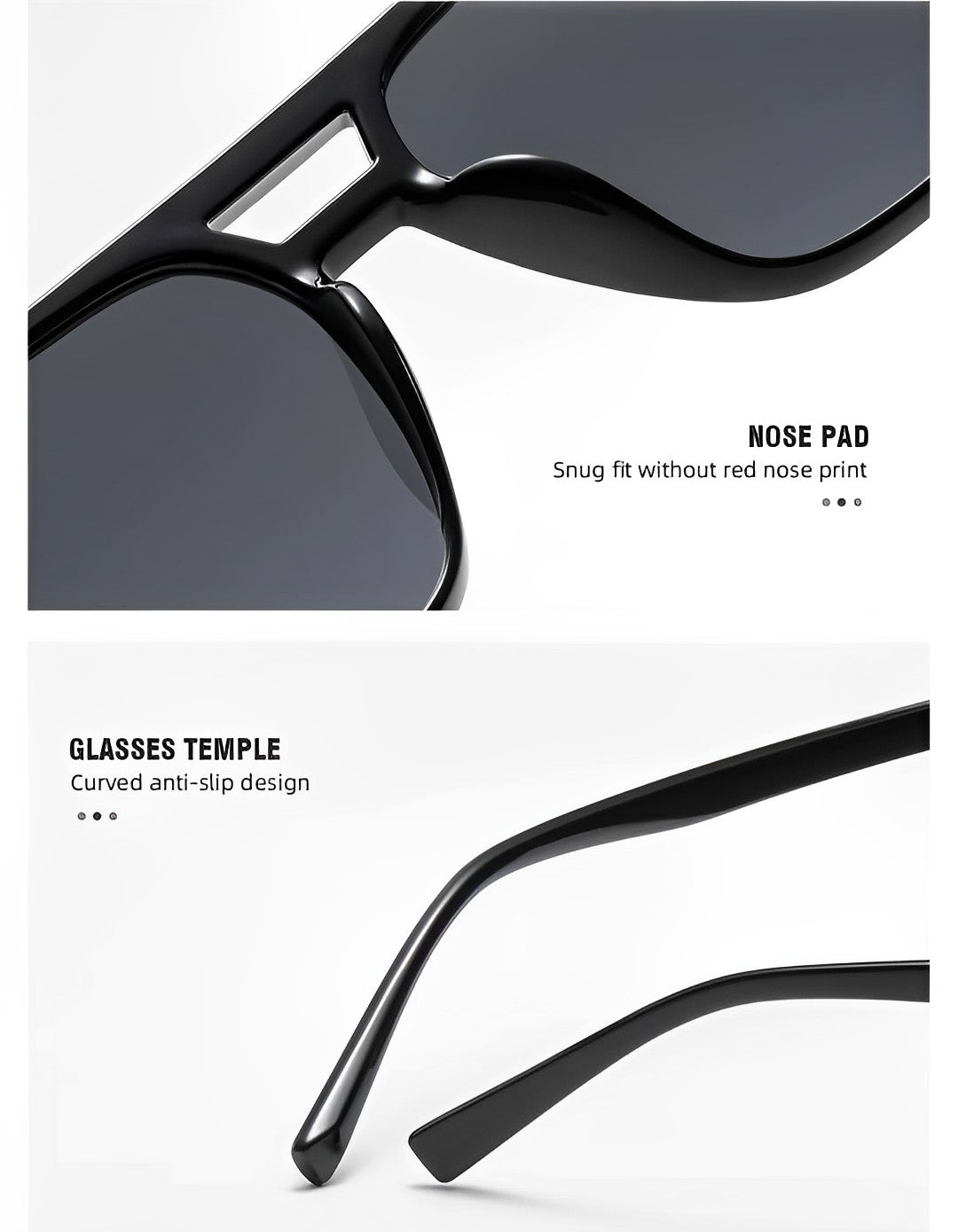 Celeb Style See Through Lightly Tinted Sunglasses, Oversized Black Rectangle Frame, Blue Tint Lens, Lightweight, for Womens Man Retro Vintage