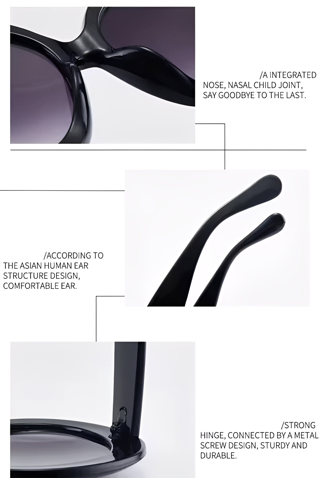 Oversized Celebrity Circle Sunglasses Huge Round Frame for Women Lightly Tinted dark to Grey Lens