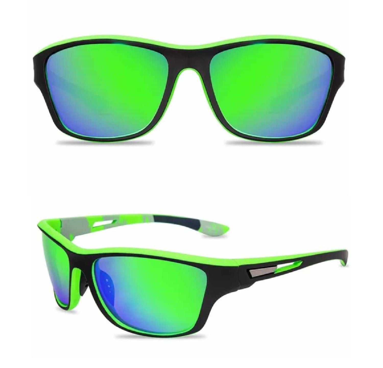 Green Mirror Paddle Board Outdoor Sports Sunglasses for Kayaking Rowing Sailing Mens Womens Kids Mirrored Polarised