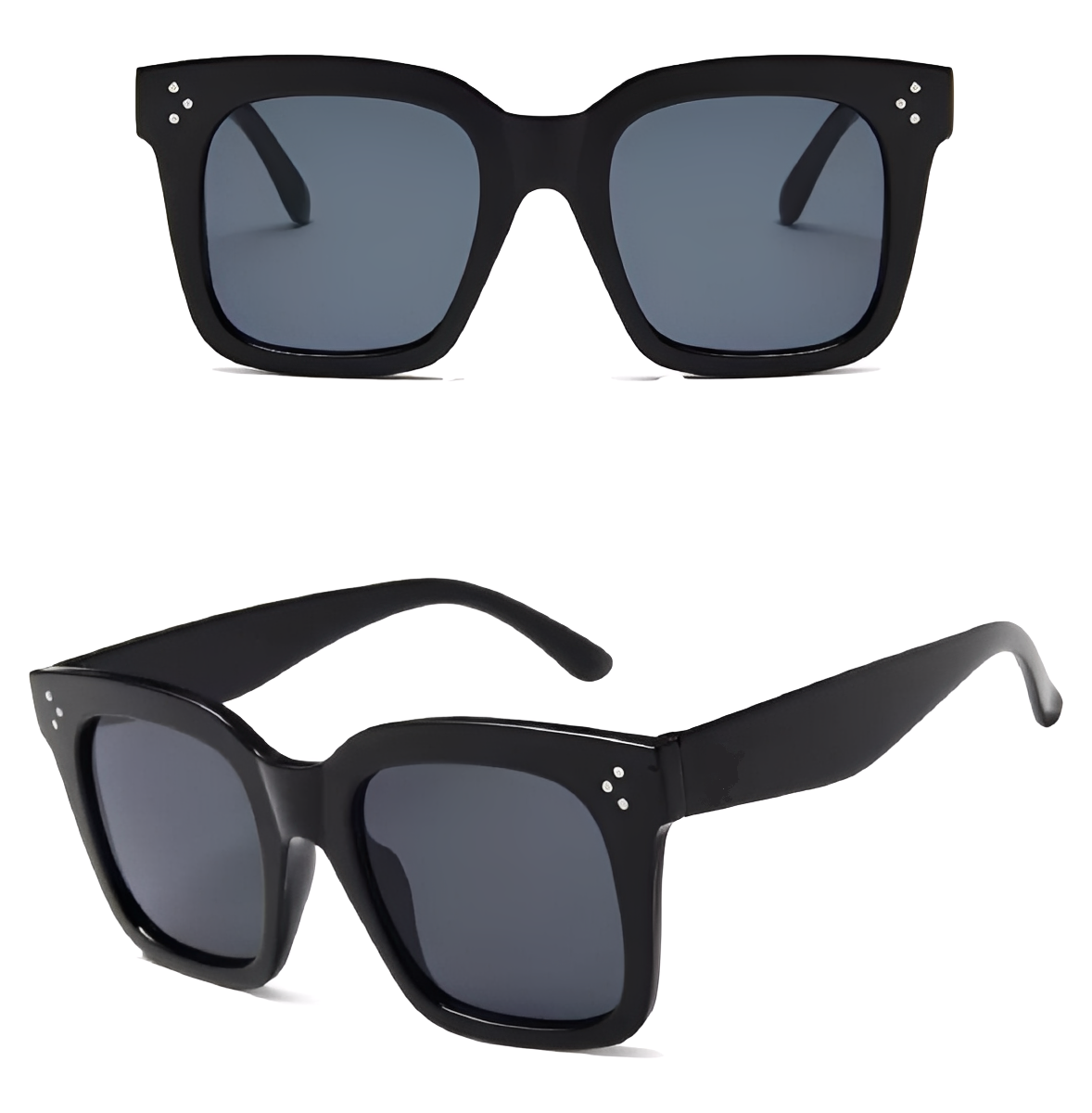 Big Black Square Brand Sunglasses for Women Celeb Oversized Retro Vintage Designer Style Eyewear