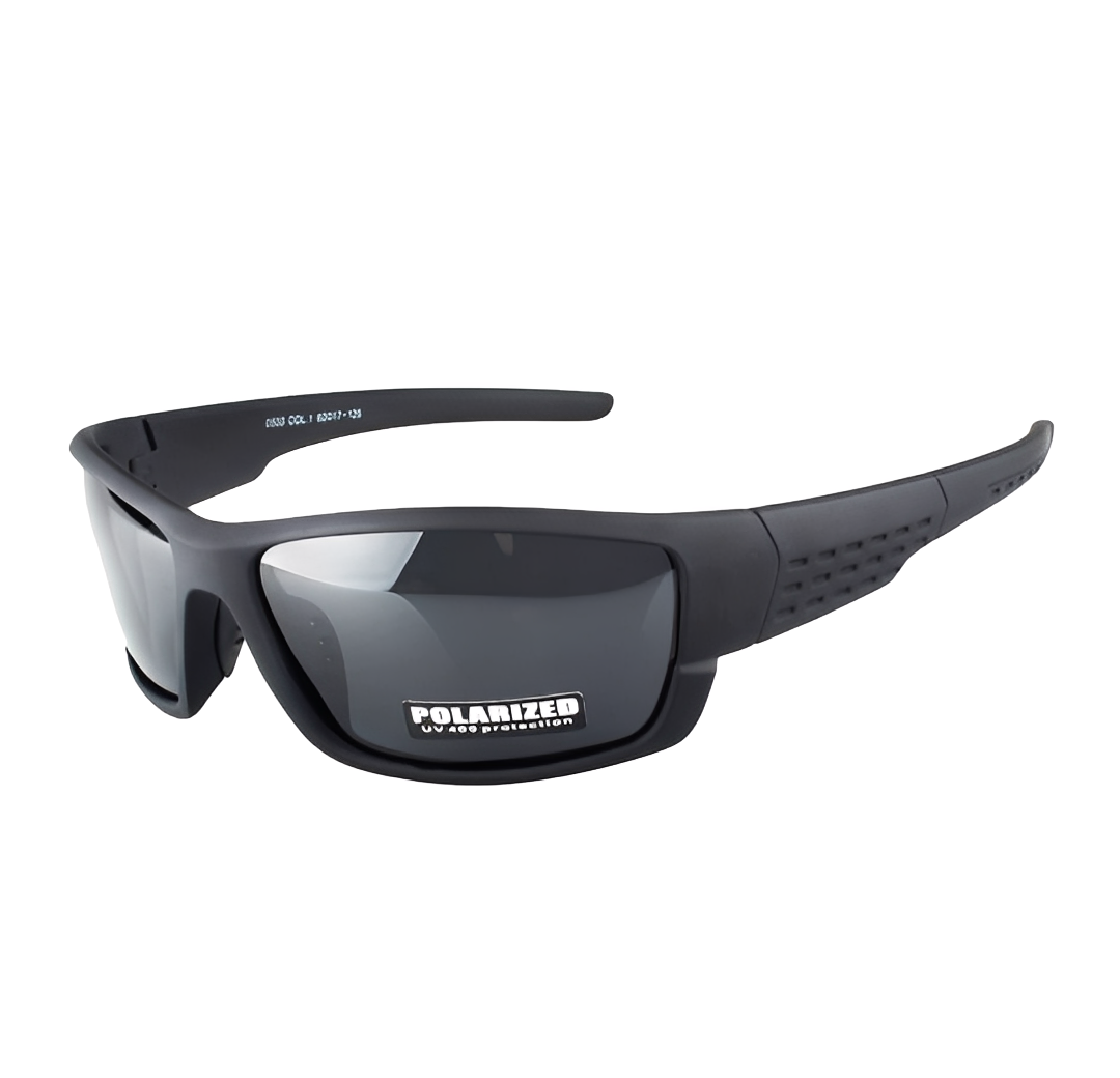 Black Shade Running Cycling Outdoor Sports Sunglasses for Kayaking Rowing Sailing Mens Womens Kids Mirrored Polarised